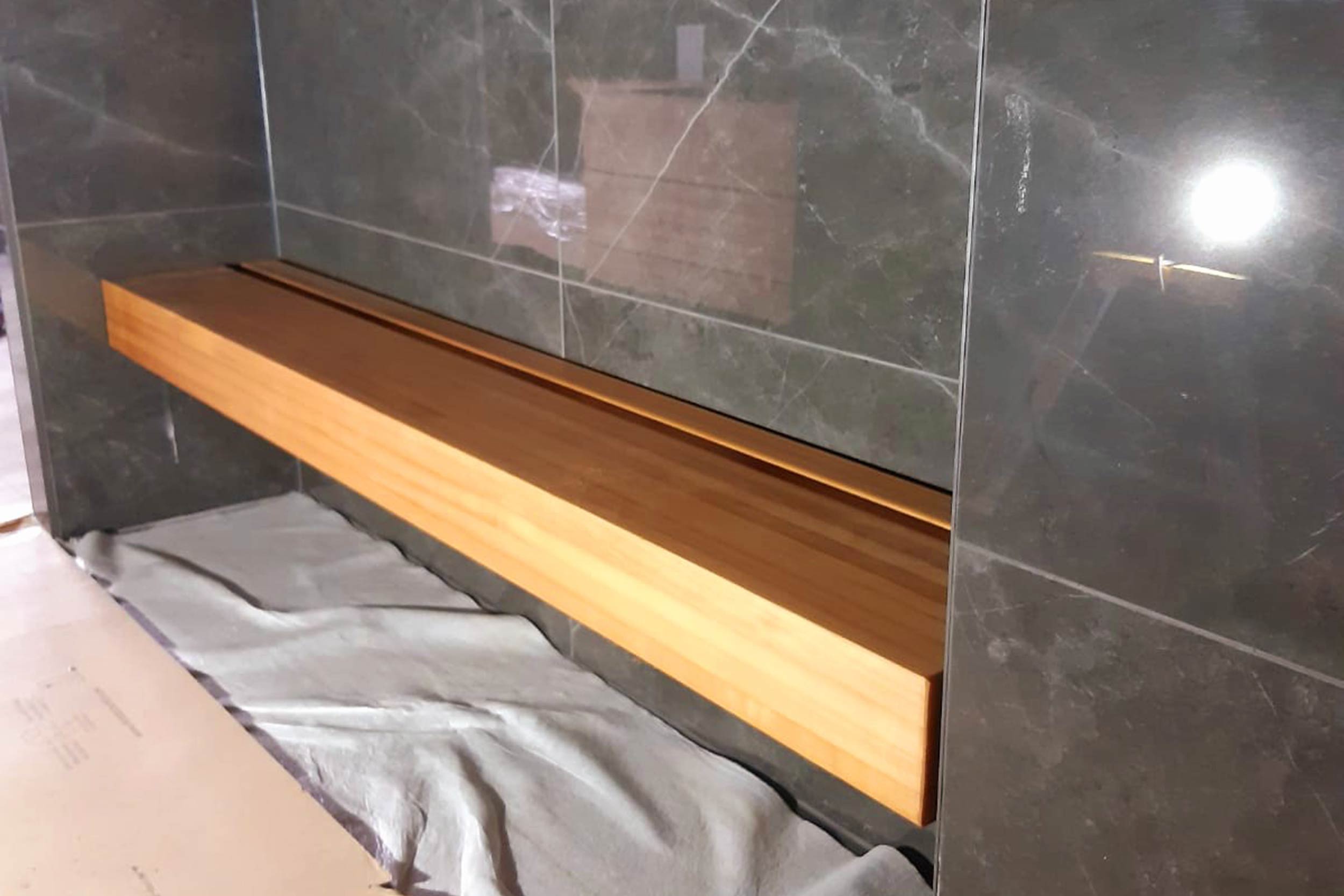 Lumisaunat, muut tuotteet, penkki Lumitrendi 40x125 lmphaapa